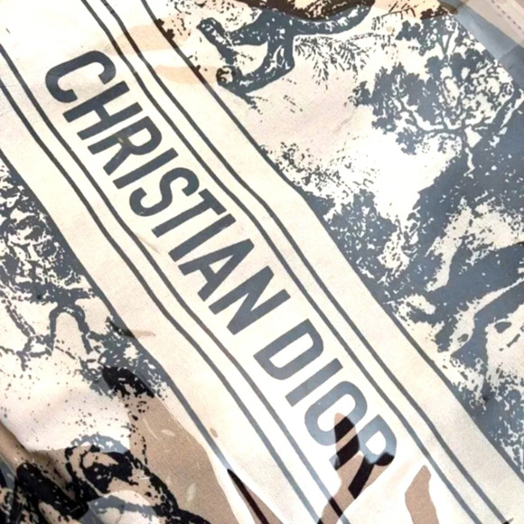 NWT Christian Dior Wardujuy Large Canvas Printed Tote Bag 100% Authentic - Picture 4 of 8